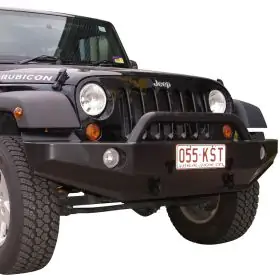 TJM EXPLORER BULL BAR BLACK STEEL