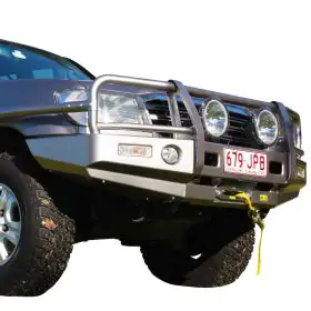 TJM OUTBACK BULL BAR BLACK STEEL