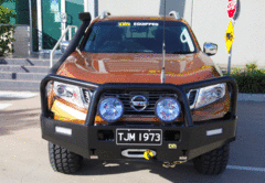 TJM TRADESMAN BULL BAR BLACK STEEL