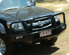 TJM TRADESMAN BULL BAR BLACK STEEL