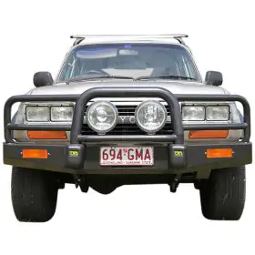 TJM BULL BAR T15 BLACK STEEL