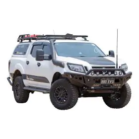 TJM CHASER BULL BAR BLACK STEEL