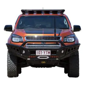 TJM CHASER BULL BAR BLACK STEEL