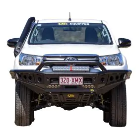 TJM CHASER BULL BAR BLACK STEEL