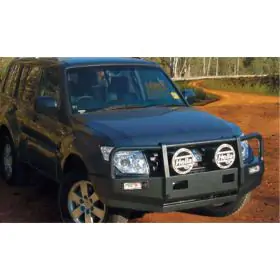 BULL BAR PAJERO NS ABC W/COMPST ONYX OB T13   -XLINC W/FRAME