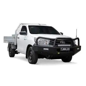 TJM TRADESMAN BULL BAR BLACK STEEL