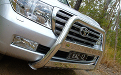TJM TOURLINE NUDGE BAR ALLOY POLISHED 76MM HIGH LOOP