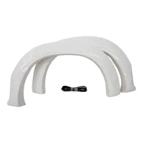 FLARE FRONT DELUXE FIBREGLASS WHITE PAIR