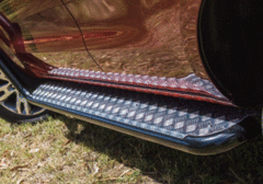 TJM SIDE STEPS MODULAR STEEL BLACK 63MM