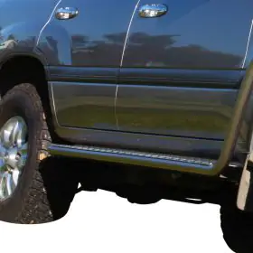 TJM SIDE STEPS MODULAR STEEL BLACK 50MM