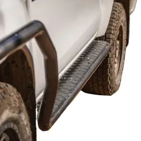 TJM SIDE STEPS MODULAR STEEL BLACK 63MM