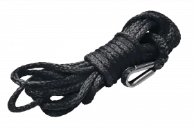 BLACK WINCH ROPE SYNTHETIC 9.5MM