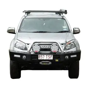TJM FRONTIER BULL BAR BLACK STEEL
