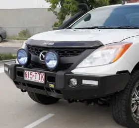 TJM FRONTIER BULL BAR BLACK STEEL