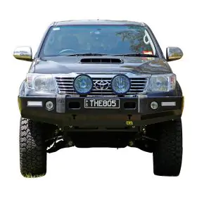 TJM FRONTIER BULL BAR BLACK STEEL